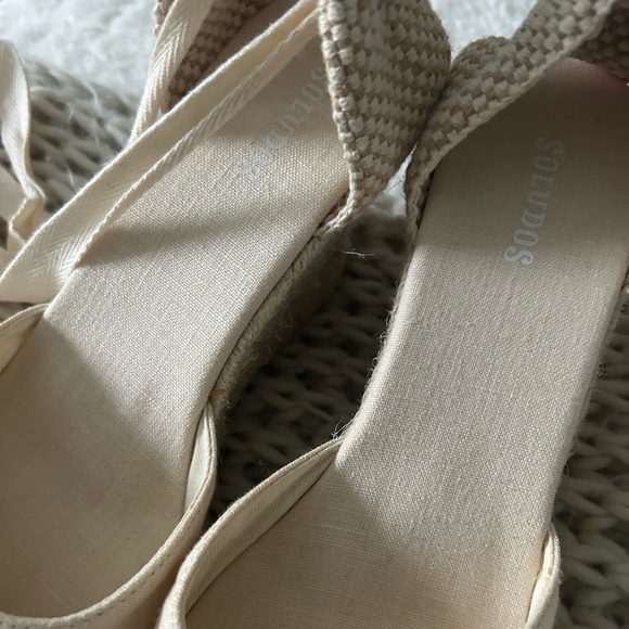 SOLUDOS | Lace Up Wedges | LIKE NEW - Picture 3 of 3